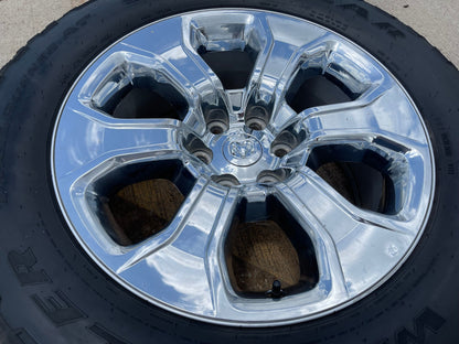 20" Dodge Ram 1500 OEM Laramie CHROME 2679 wheel rim tire 2022 2023 2024 2025