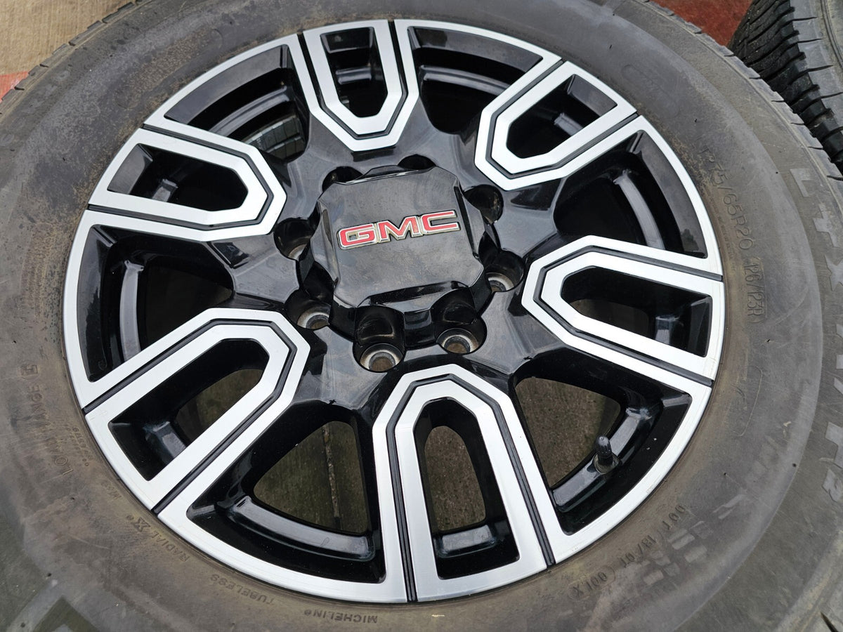 20" GMC Sierra AT4 2500 3500 OEM wheels rims 5950 Silverado MICHELIN SET