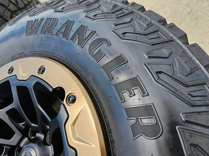 18" Dodge Ram 1500 TRX Beadlock OEM bronze RHO wheels rims 2735 tires 35" NEW