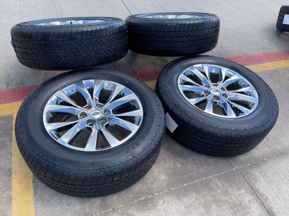 20" Ford F-150 Expedition chrome rims wheels 10003 OEM tires CLEAN
