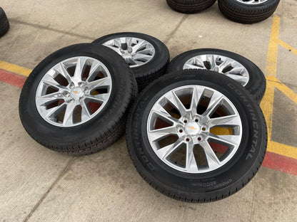 20" Chevy Tahoe Silverado 5920 OEM wheels rims GMC Yukon 2025 2026 CONTINENTAL