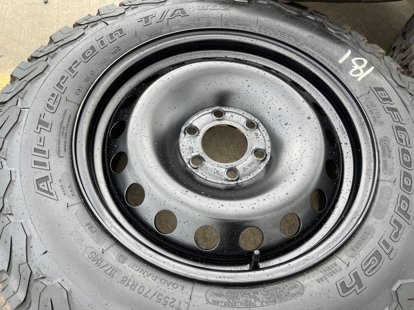 (4) 18" INEOS Grenadier OEM wheels rims STEEL 2024 2025 2026 2027 NEW BFG KO2
