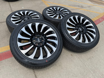 22" Lincoln Navigator OEM rims wheels 10499 95383 Black Label 2024 2025 2026