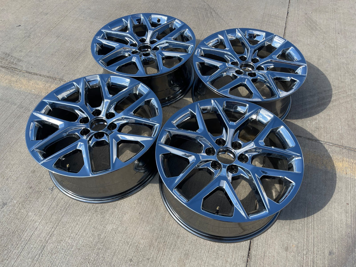 22" GMC Yukon Sierra DENALI OEM 14078 wheels rims CHROME 2025 2026 2027 SET NEW