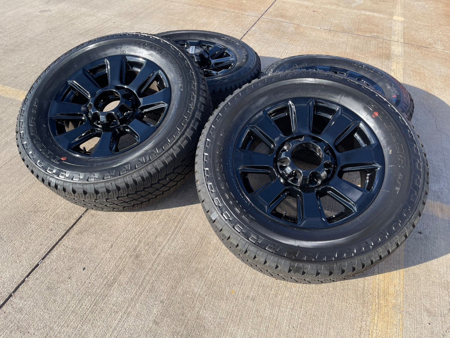 20" Ford F-250 F-350 Platinum OEM rims wheels 10103 tires BRIDGESTONE A/T NEW