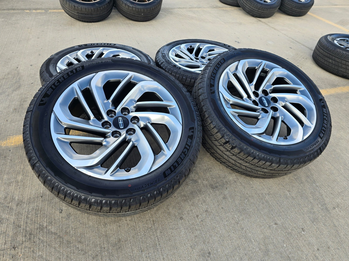 22" Lincoln Navigator OEM 94225 rims wheels BLACK LABEL 2025 2026 2027 SET NEW