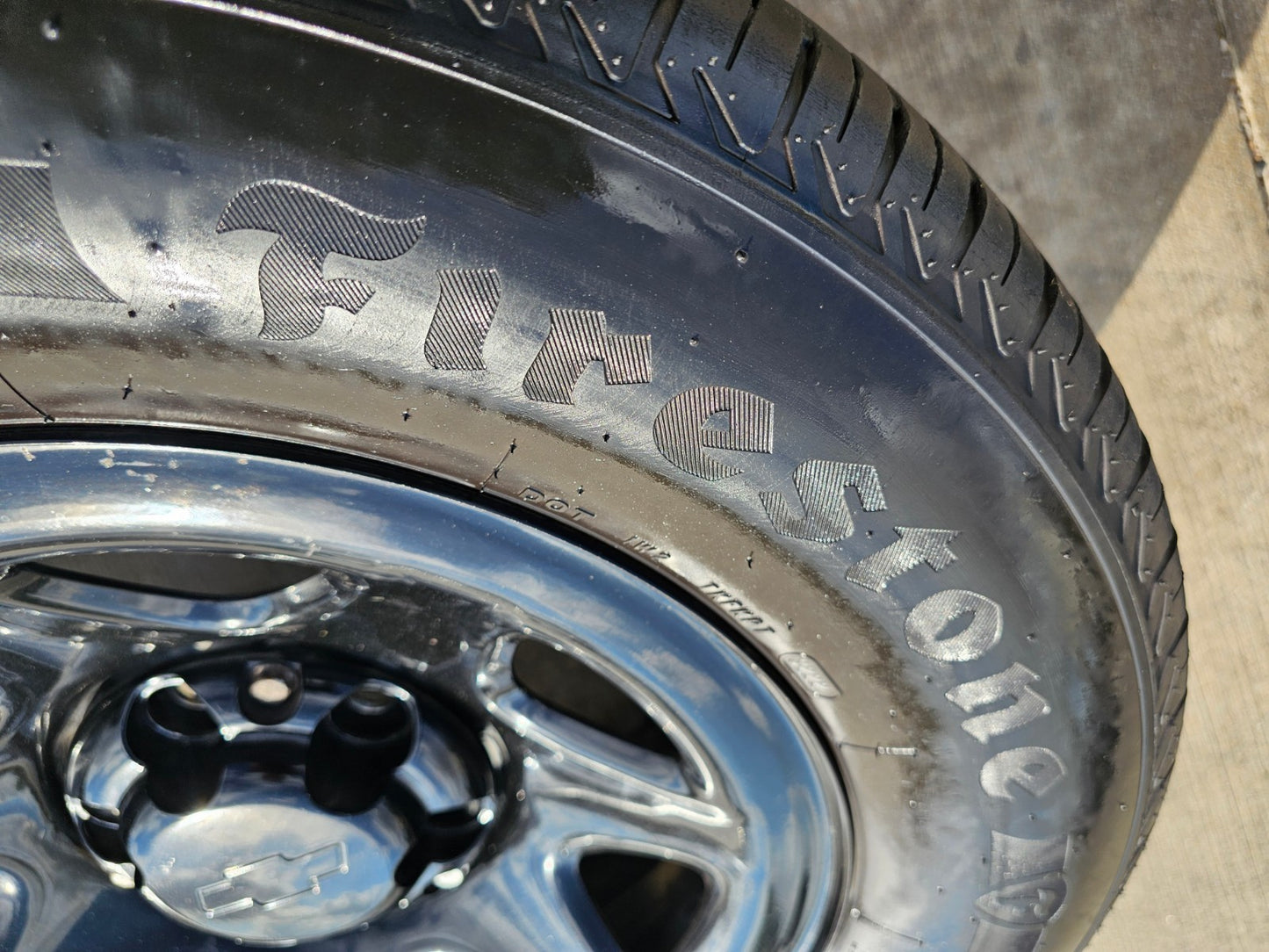 17" Chevy Tahoe PPV OEM Police Package 8111 wheels rims tires FIRESTONE