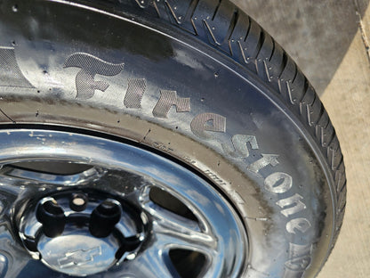 17" Chevy Tahoe PPV OEM Police Package 8111 wheels rims tires FIRESTONE