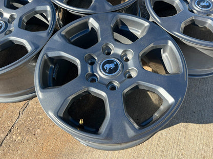 (5) 17" Ford Bronco 2021 2022 2023 2024 2025 wheels rims 10384 Ranger GRAY NEW