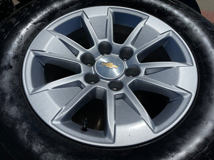 17" Chevy Silverado OEM wheels rims tires 5908 GMC Sierra Yukon 2024 2025 NEW AT