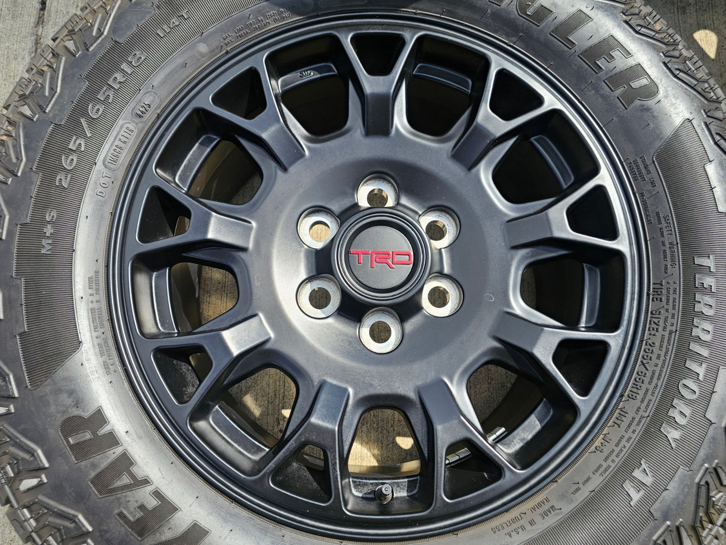 18" Toyota Tacoma 4Runner TRD Pro OEM 95973 wheels rims 2025 2026 GOODYEAR A/T