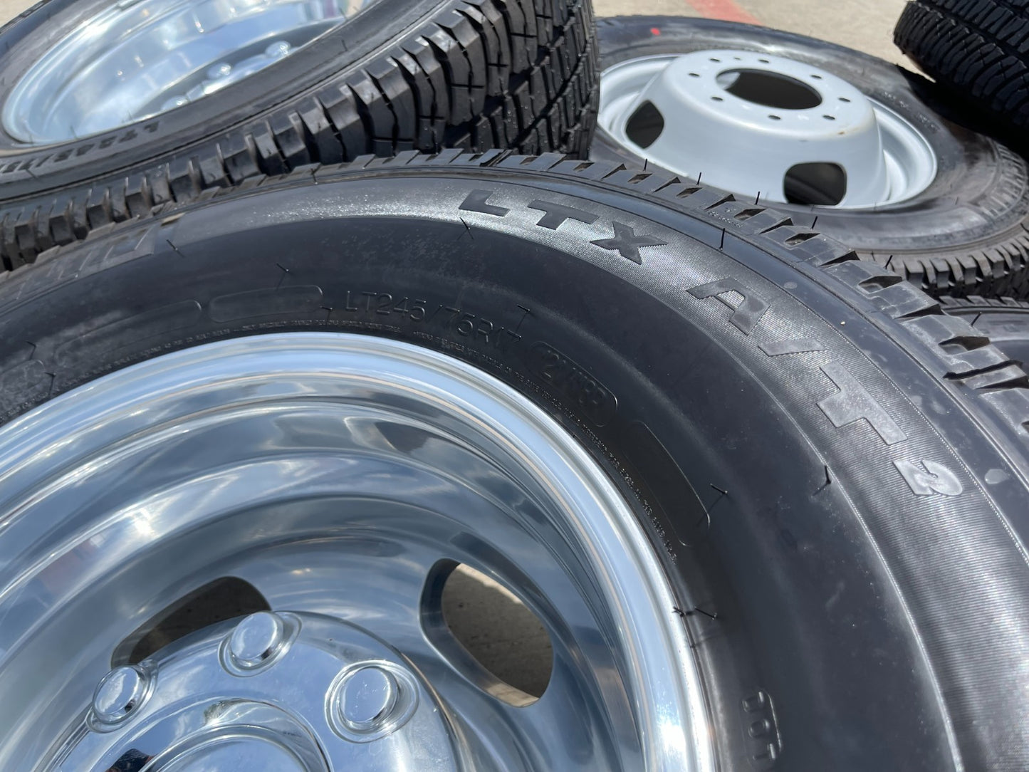 17" Ford F-350 Dually OEM 14077 14078 rims wheels 2024 2025 Michelin A/T NEW