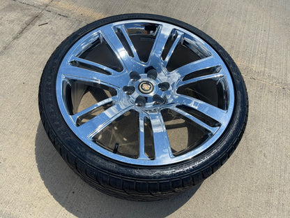 24" Cadillac Escalade Platinum OEM Replica 4738 wheel rim tire CHROME spare