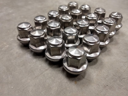 (20) 14x1.5 OEM Ford lug nuts polished Mustang OE 2015-2027