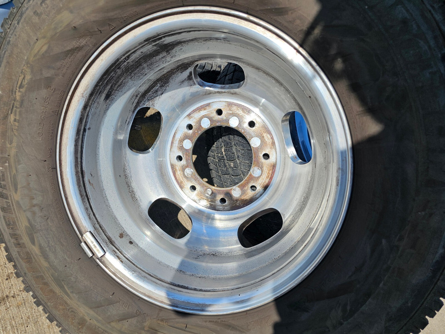 17" Ford F-350 Dually OEM 14077 14078 rims wheels 2023 2024 2025 MICHELIN