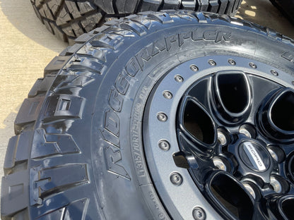 17" Ford F-150 Raptor OEM BEADLOCK rims wheels 10459 95210 SET NITRO 35" NEW