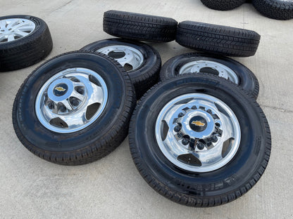 17" Chevy Silverado GMC Sierra 3500 Dually rims wheels OEM 5519 5520 NEW