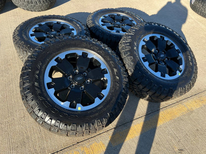 18" Ford Bronco BADLANDS OEM black wheels rims 10282 Ranger GOODYEAR DURATRAC