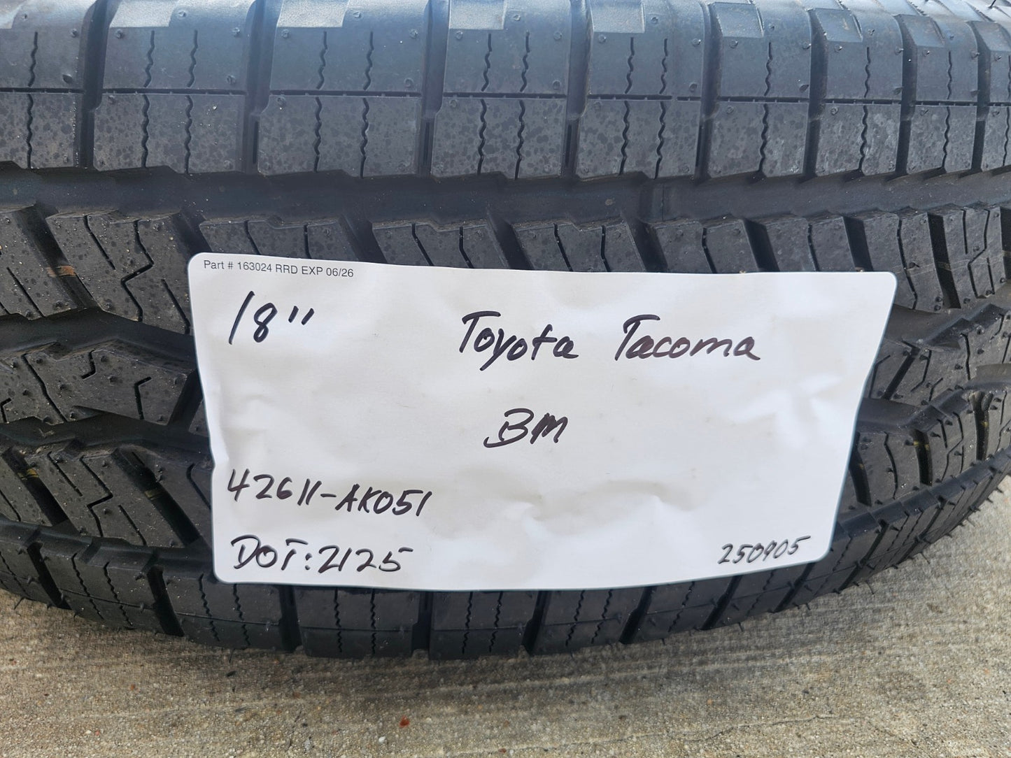 18" Toyota Tacoma 4Runner TRD OEM wheels rims 94199 A/T NEW 2025 2026