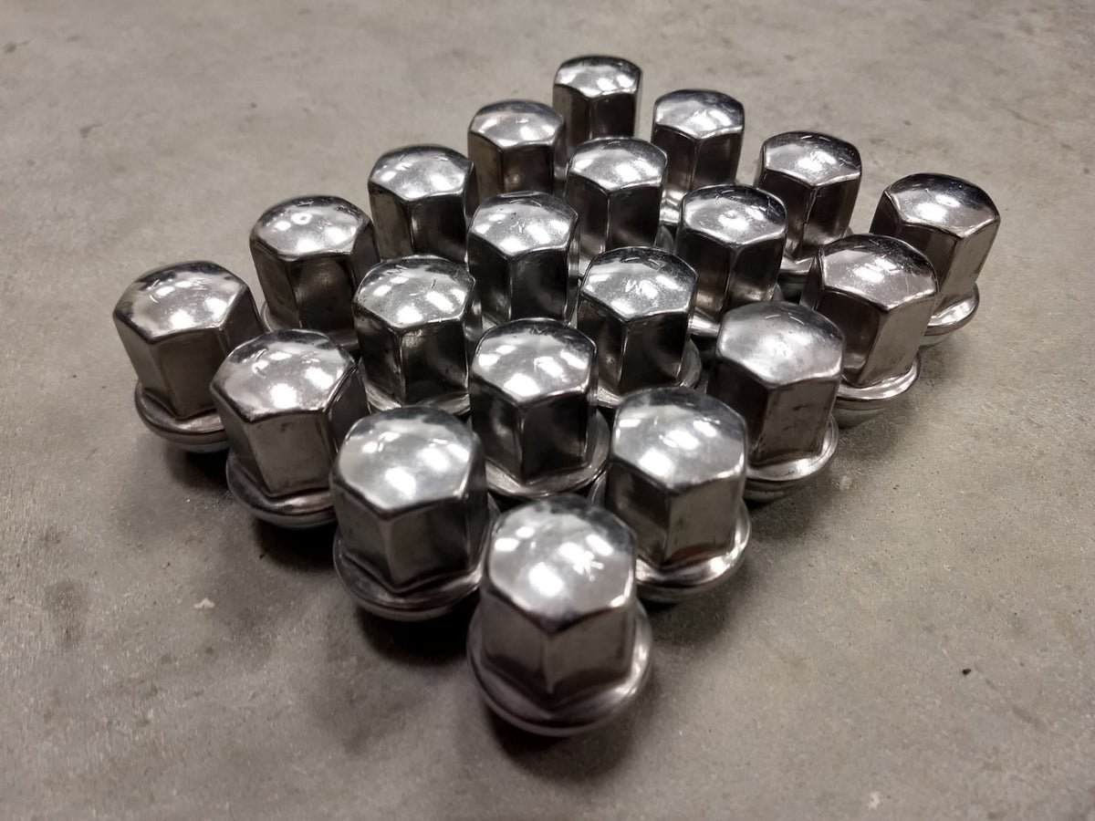 (20) 14x1.5 OEM Dodge RAM 1500 Charger Challenger SRT lug nuts polished SET