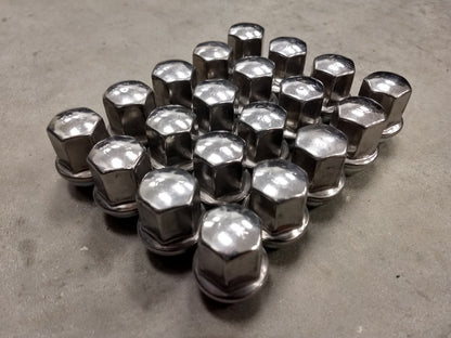 (20) 14x1.5 OEM Dodge RAM 1500 Charger Challenger SRT lug nuts polished SET