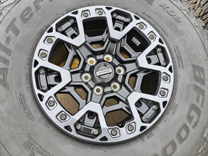 (5) 17" Ford F-150 Raptor R OEM BEADLOCK rims wheels 2024 2025 2026 2027 BFG NEW