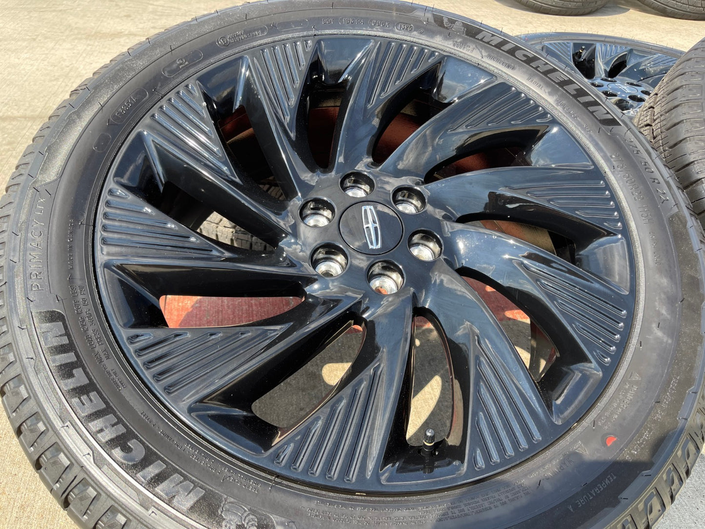 22" Lincoln Navigator OEM 10665 rims wheels BLACK LABEL 2025 2026 MICHELIN NEW