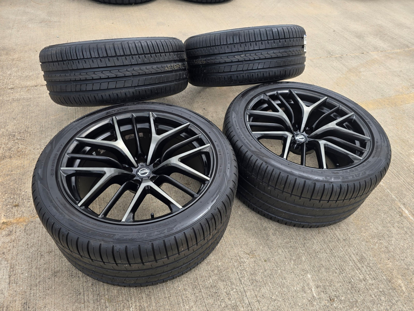20" Nissan GT-R OEM wheels rims RAYS 62801 62200 SET GTR 2019 2020 2022 2023