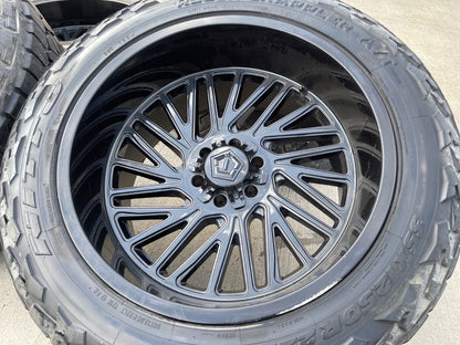 22x12 TIS 553B Chevy Silverado Ford F-150 RAM wheels rims 6x139 6x135