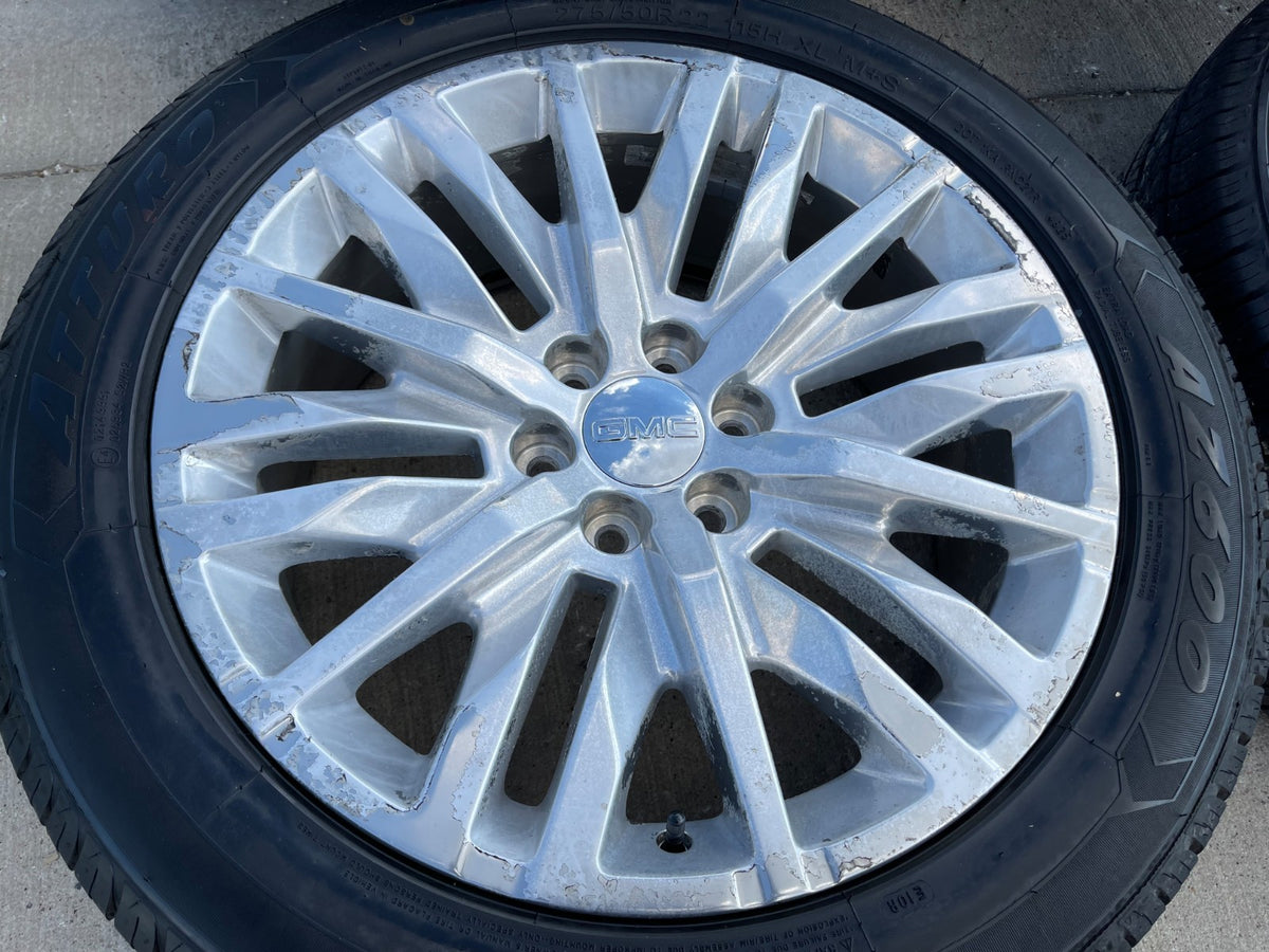 22" GMC Yukon Chevy Tahoe Escalade OEM 5921 wheels rims DISCOUNTED SET