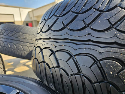 24x9.5 DUB Royalty Black wheels rims tires 6x5.5 6x135 RAM Chevy Tacoma