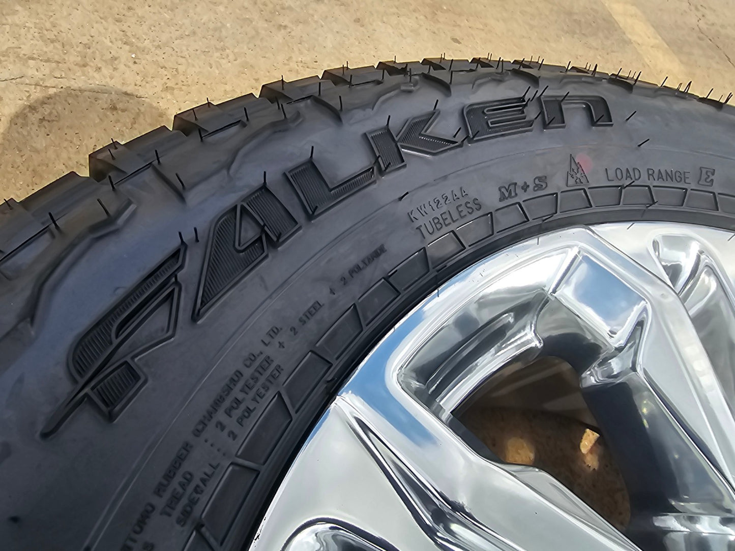 20" GMC Sierra Denali 2500 3500 OEM 5957 spare wheel rim tire FALKEN A/T3 NEW