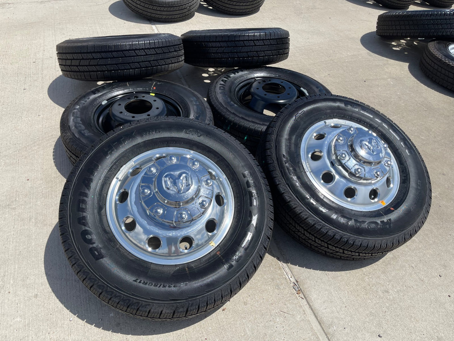 17" Dodge Ram 3500 Dually Laramie 8x200 wheels rims 2701 2702 OEM SET 2026 NEW