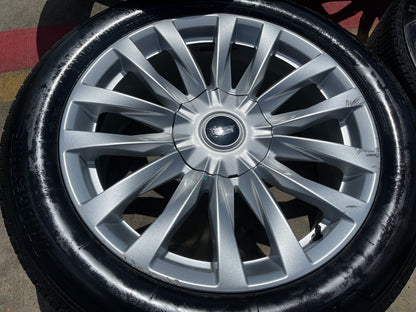 22" Cadillac Escalade Platinum OEM wheels rims 95026 4873 tires SET BRIDGESTONE