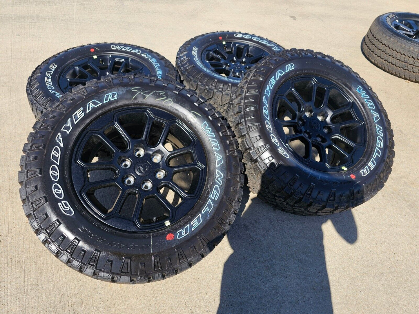18" Dodge Ram 1500 Rebel Black OEM wheels rims 2023 2024 2025 NEW DURATRAC