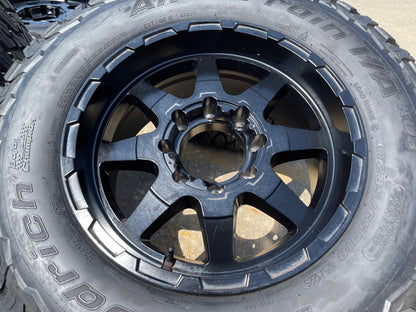 18x9 18" VOXX GFX TR12 wheels rims 8x165 8x6.5 Chevy GMC Ram 2500 3500 BFG KO3