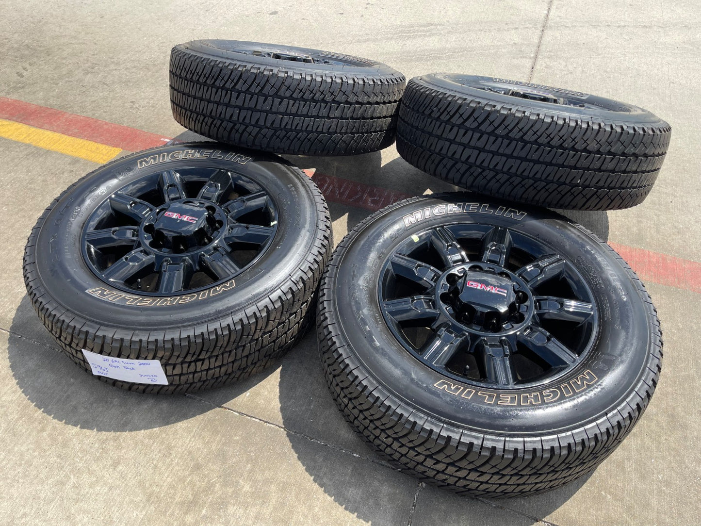 20" GMC Sierra AT4X 2500 3500 OEM 14137 5963 wheels rims Silverado NEW MICHELIN