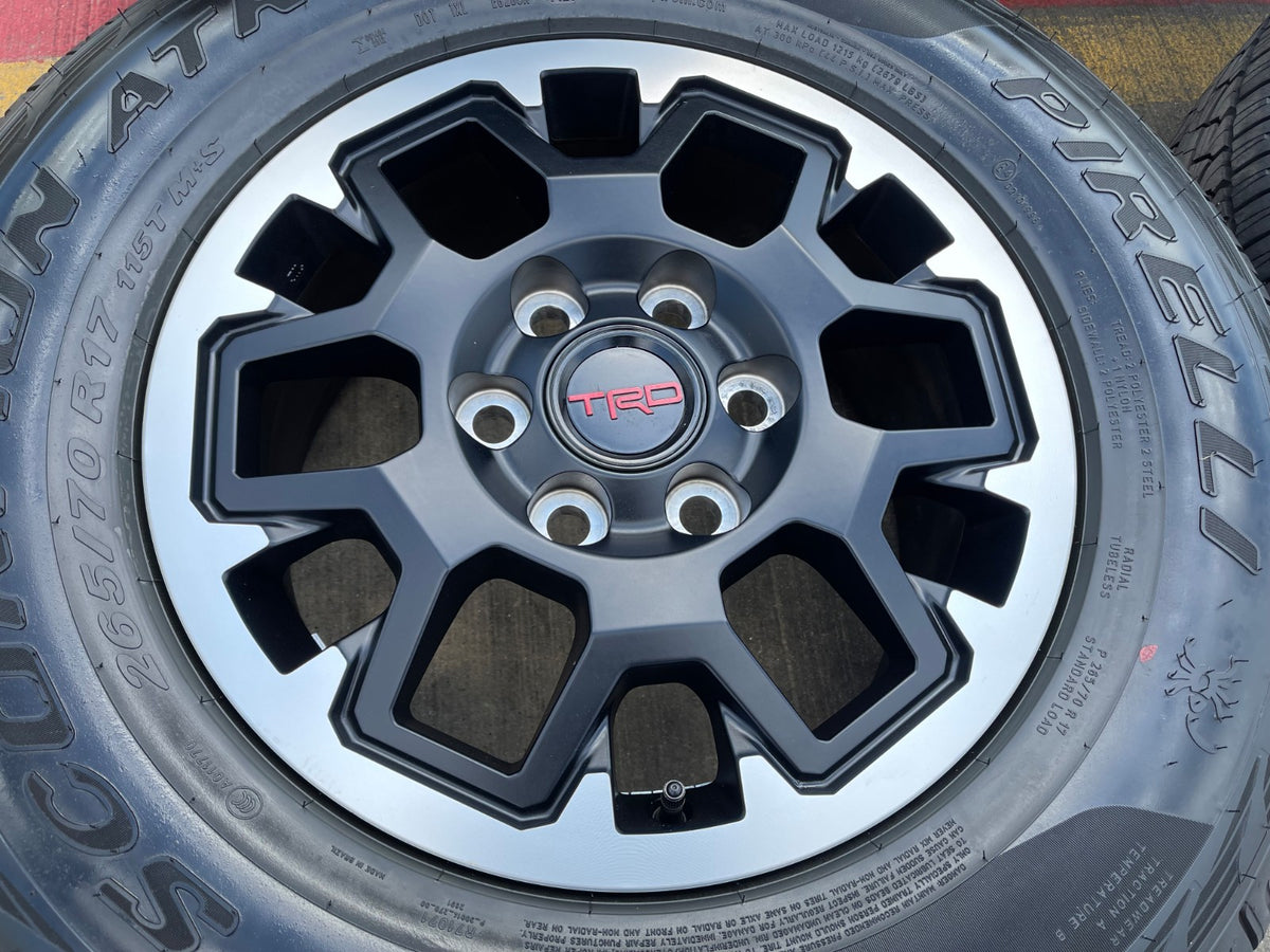 17" Toyota Tacoma 4Runner TRD OEM 10638 wheels rims SET 2025 2026 PIRELLI AT NEW