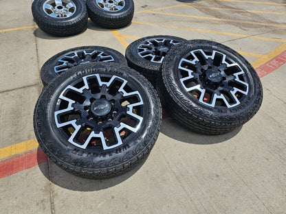 22" Chevy Silverado GMC Sierra 2500 OEM wheels rims A/T tires 2024 2025 NEW
