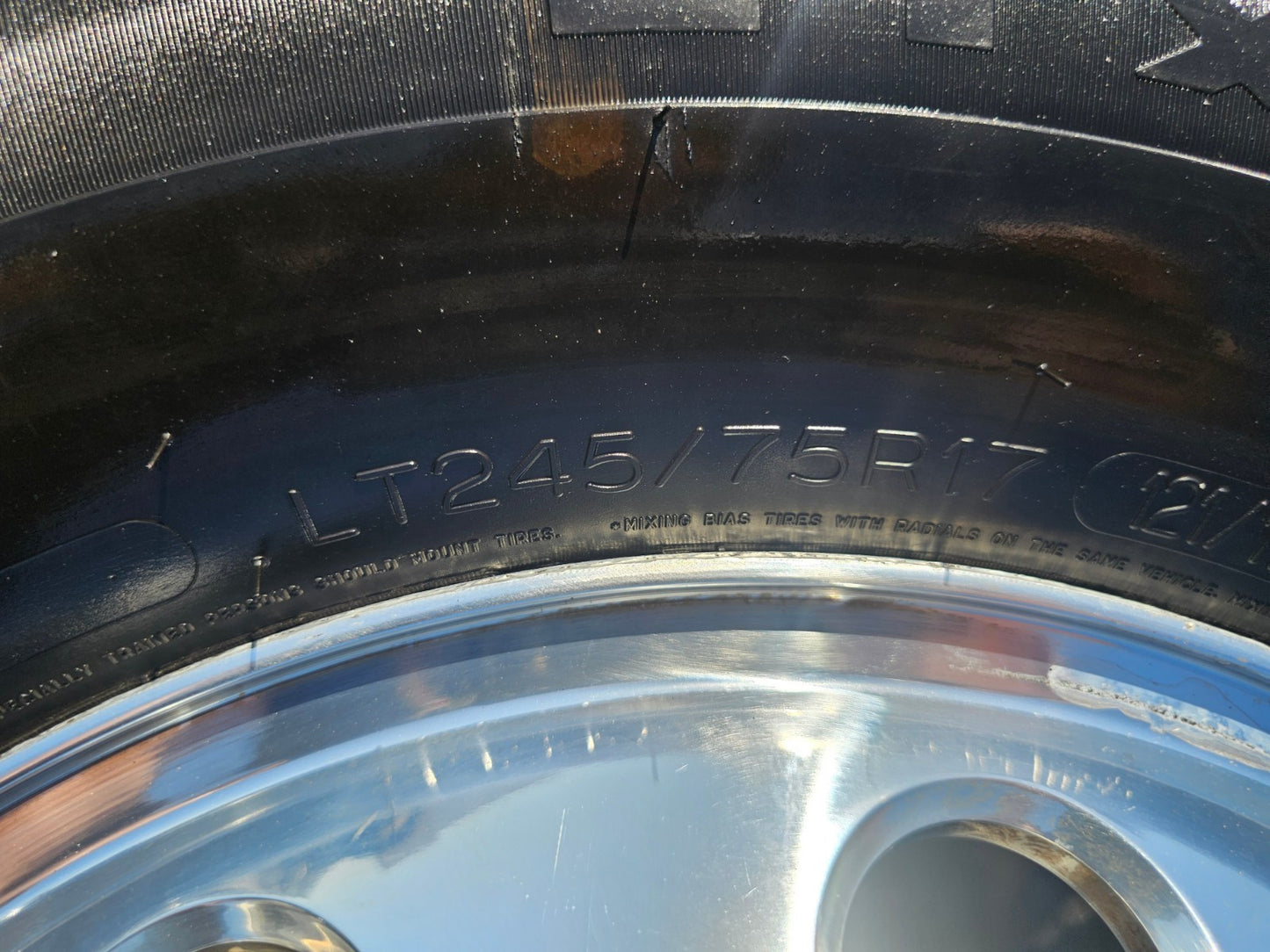17" Dodge Ram 3500 DUALLY OEM wheel rim 2414 2415 ALCOA 8x165 SET MICHELIN