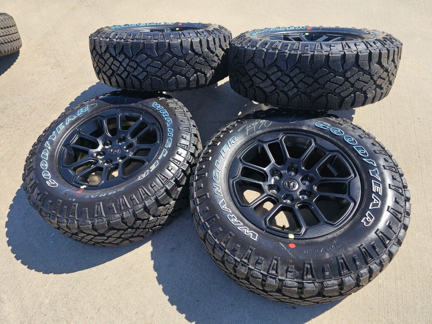 18" Dodge Ram 1500 Rebel Black OEM wheels rims 2023 2024 2025 NEW DURATRAC