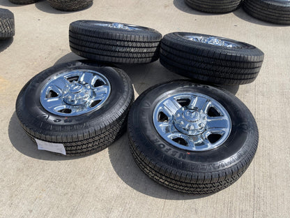 18" Dodge Ram 2500 3500 STEEL chrome OEM 2473 wheels rims SET FIRESTONE NEW