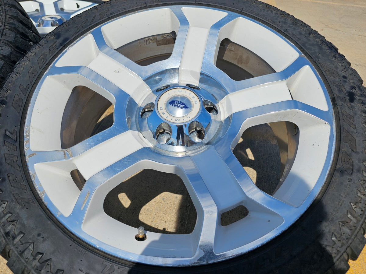 22" Ford F-150 LIMITED OEM 3750 white rims wheels Expedition SET