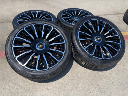 24" Chevy Tahoe Suburban Silverado OEM High Country wheels rims 2026 2027 NEW