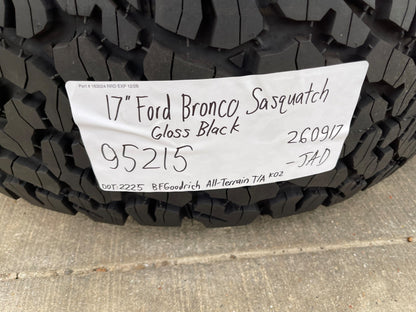 17" Ford Bronco SASQUATCH wheels rims BEADLOCK 10388 Ranger BFG KO2 A/T 37" SET