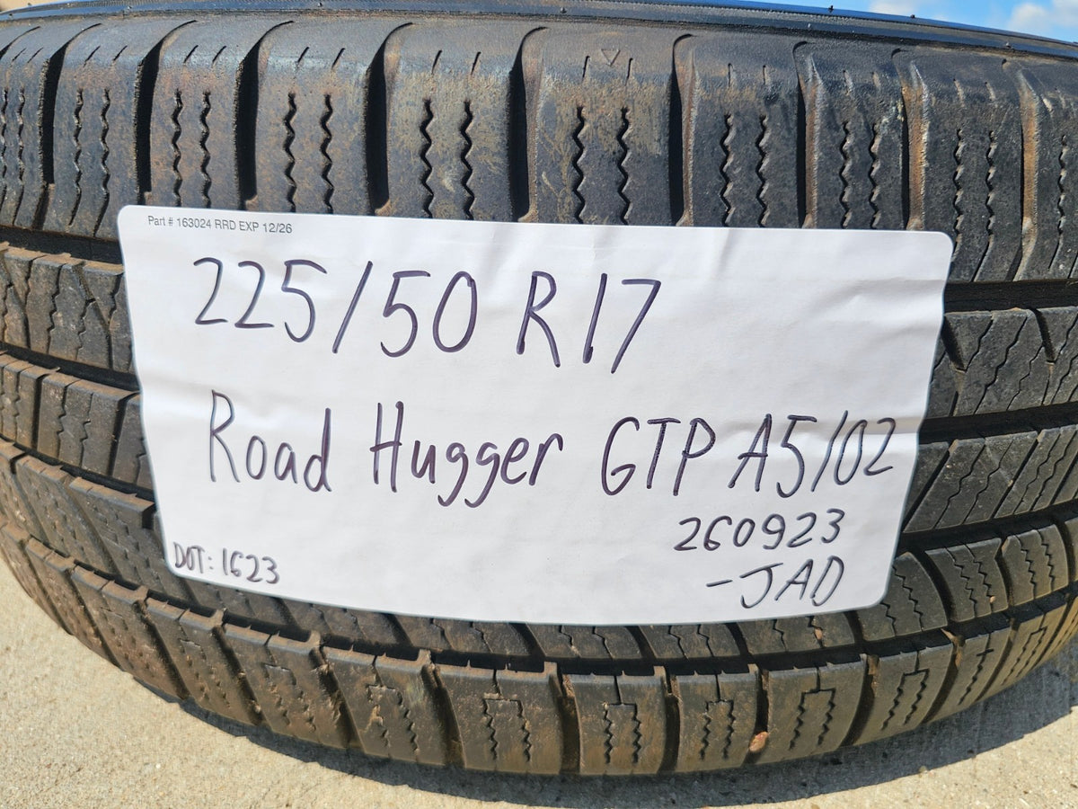(1) 225/50/17 Road Hugger GTP AS/02 tire 225/50R17 98V XL M+S