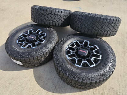 18" GMC Sierra AT4X Chevy Trail Boss 2500 OEM 14136 wheels rims GOODYEAR 35"