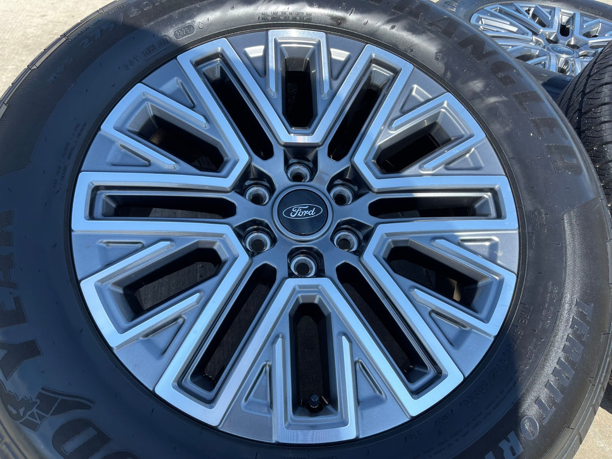 20" Ford F-150 LARIAT OEM rims wheels Expedition SET GOODYEAR 2027 NEW