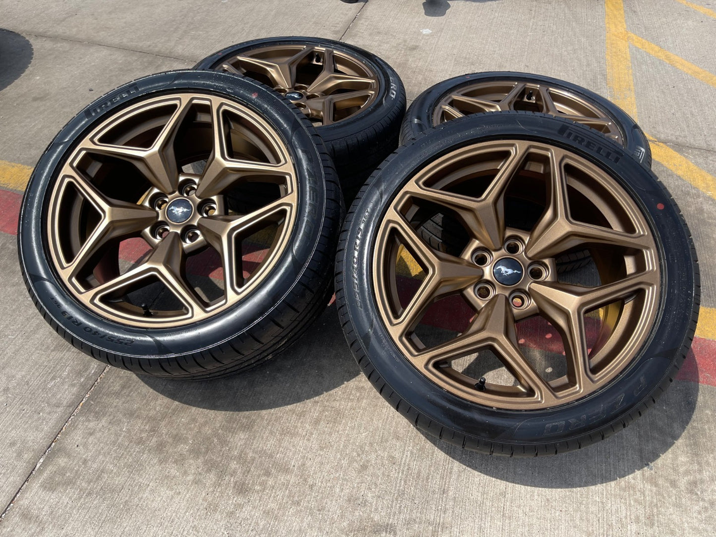 19" Ford Mustang GT Performance Track Pack OEM 10599 10602 wheels rims NEW