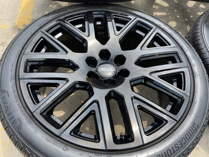 24" GMC Yukon Sierra DENALI OEM wheels rims black 2022 2023 2024 2025 2026 NEW